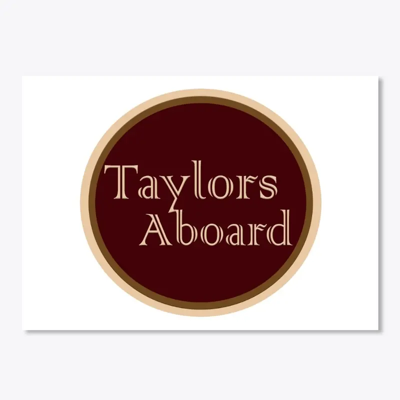 Taylors Aboard Logo Sticker